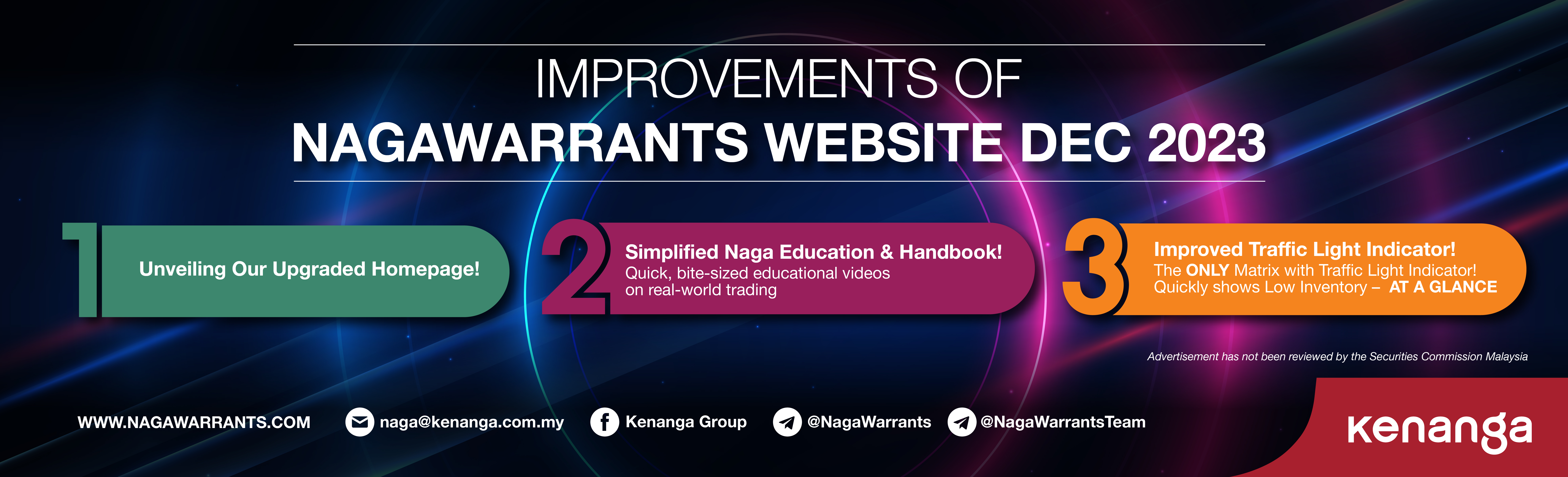 Improvements on NagaWarrants Website